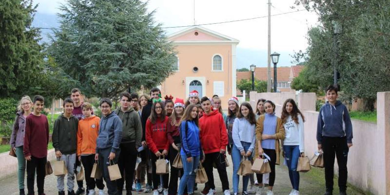 Επισκεψη 2ου Γυμνασίου Αργοστολίου σε Γηροκομείο & Ορφανοτροφείο