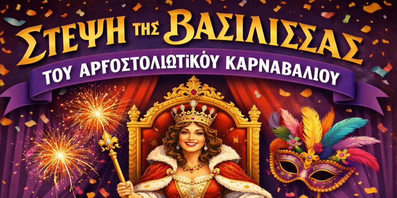Αργοστολιώτικο Καρναβάλι 2026: To Σάββατο 14/2 η «Στέψη της Βασίλισσας» στο Δημοτικό Θέατρο Αργοστολίου