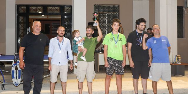 Απονομή βραβείων για το τουρνουά επιτραπέζιας αντισφαίρισης «Τόπος και Αθλητισμός»