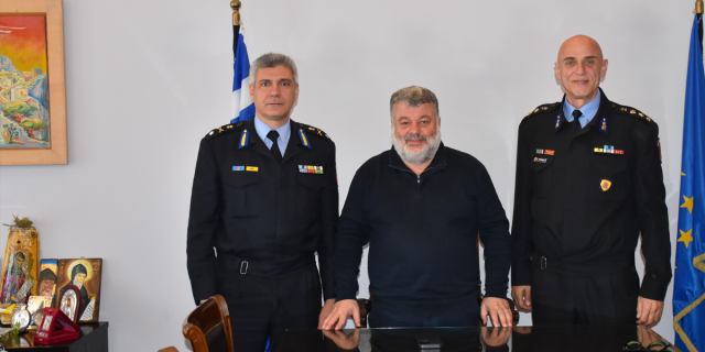 Επίσκεψη νέου Περιφερειακού Διοικητή Πυροσβεστικών Υπηρεσιών Ιονίων Νήσων, στον Δήμαρχο Αργοστολίου