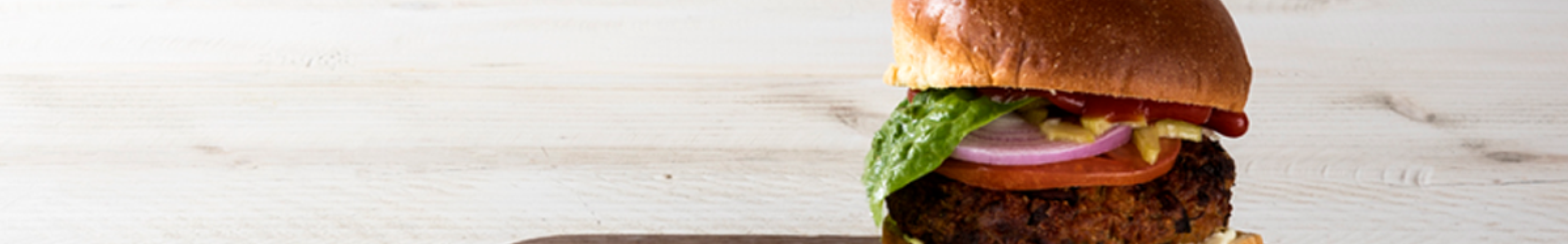 Vegetarian burger με μανιτάρια