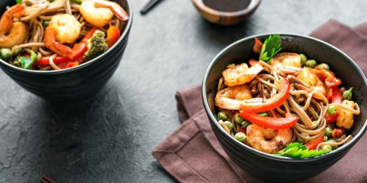 Συνταγή για noodles με γαρίδες
