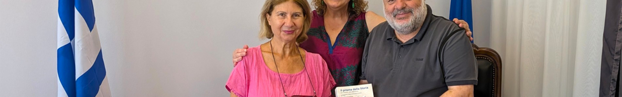 Επίσκεψη της Ιταλίδας συγγραφέως Elisabetta Giudrinetti στον Δήμαρχο Αργοστολίου
