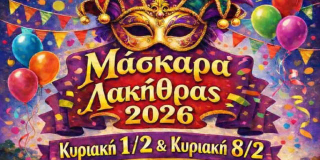 Μάσκαρα Λακήθρας 2026: Δύο Κυριακές γεμάτες χρώμα και καρναβαλικό παλμό