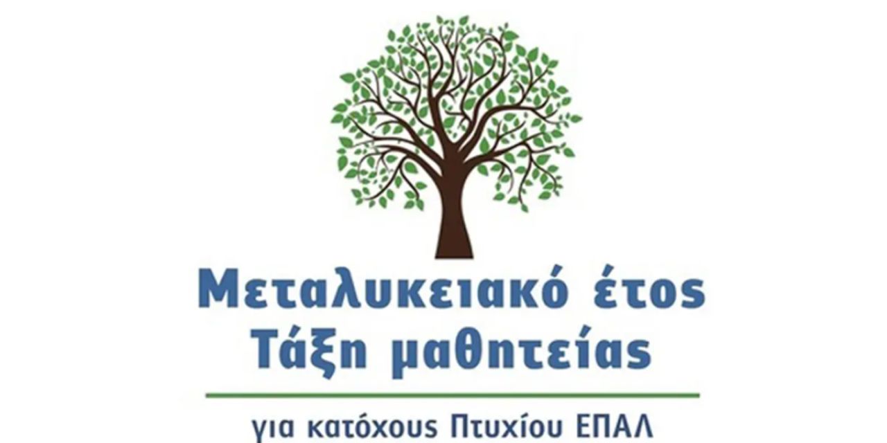 Πρόσκληση εκδήλωσης ενδιαφέροντος προς Ιδιώτες και συνεταιρισμούς για διάθεση θέσεων Μαθητείας στο Μεταλυκειακό Έτος