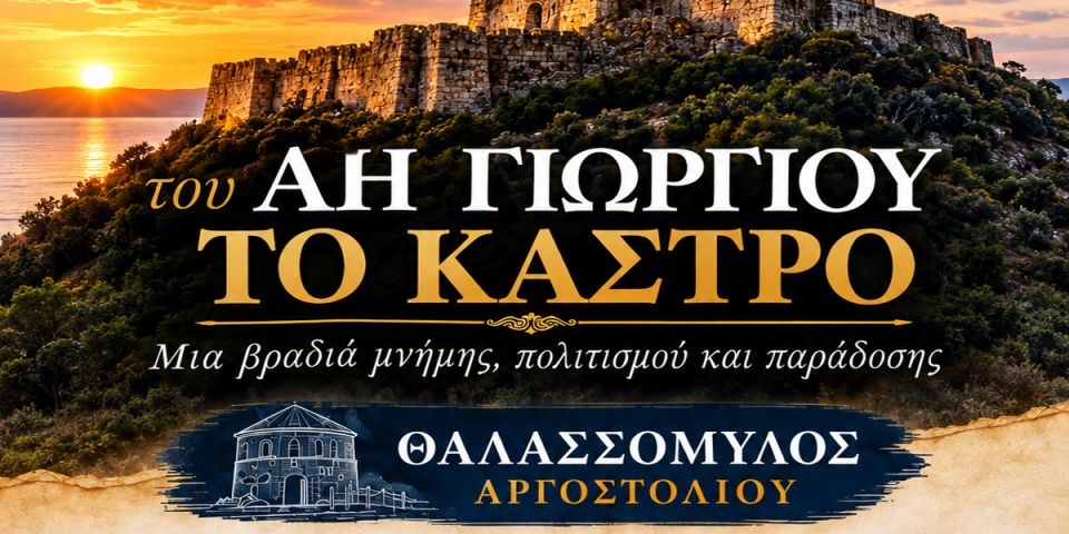 «Του Άη Γιωργιού το Κάστρο» – Μια βραδιά μνήμης, πολιτισμού και παράδοσης στον Θαλασσόμυλο