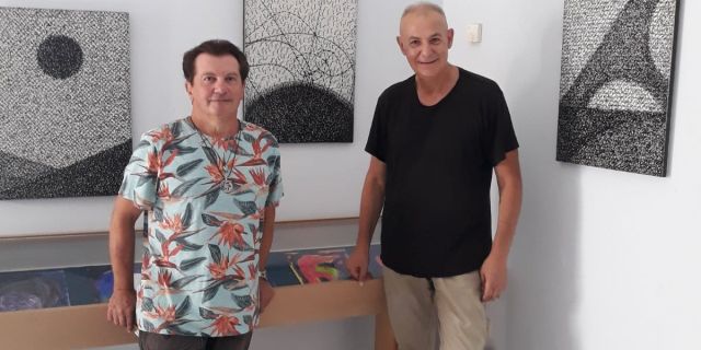 Γραφές Ιονίου (DOS A DOS) Δημοσθένης Δαββέτας και Κώστας Ευαγγελάτος στη Σύγχρονη Πινακοθήκη στο Αργοστόλι σήμερα!
