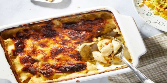 Mac ’n’ cheese με γραβιέρα και φέτα