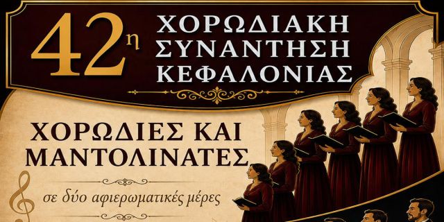 Πρόγραμμα 42ης Χορωδιακής Συνάντησης Κεφαλονιάς